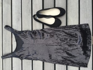 Black summer ballerinas